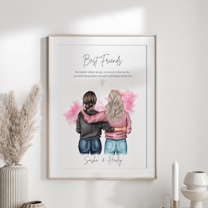 Presente de Natal para Melhor Amiga Imprimir Impressão Personalizada Presente para Melhor Amiga Presente de Aniversário para Ela Presente para Amiga Presentes para Melhor Amiga,
