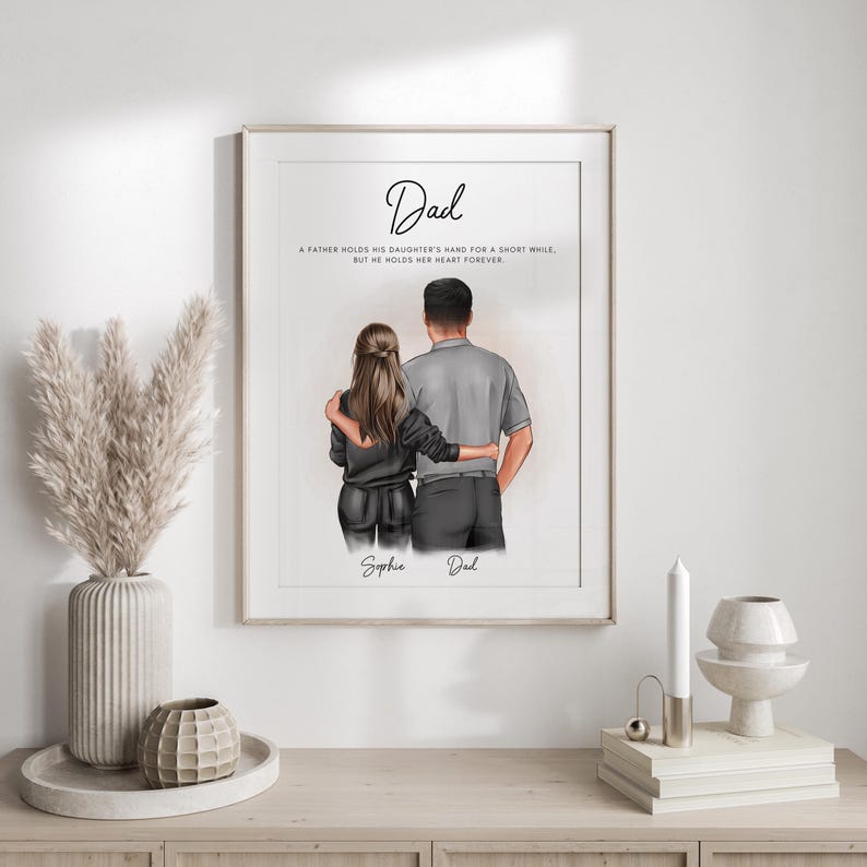 Personalised Gift for Dad Christmas present Dad Print Christmas gift for Dad from Daughter image 6
