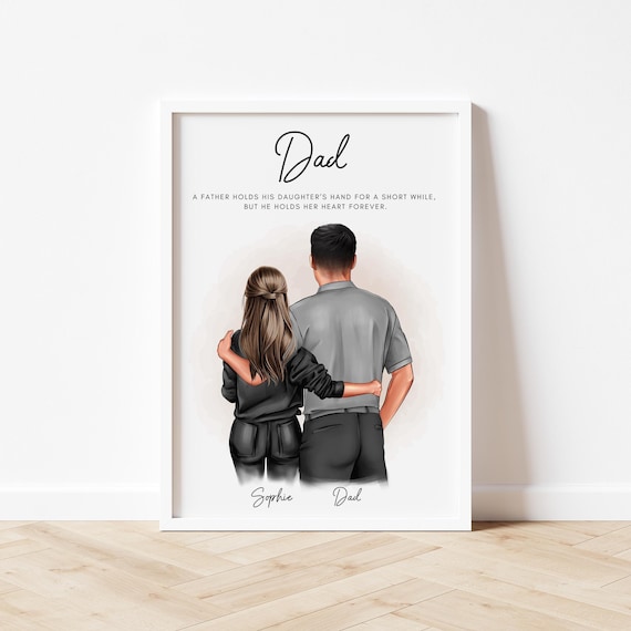 Personalised Gift for Dad Christmas present Dad Print Christmas gift for Dad from Daughter