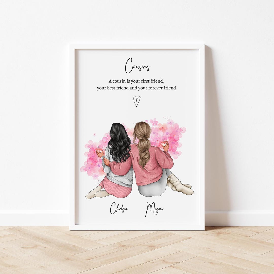 JMIMO Cousin Gifts - Cuore In Acrilico Per Cugino, Regalo Di Compleanno