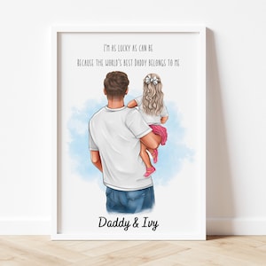 Fathers Day Gift gifts for him Daddy Gifts Personalised gift for DadFather birthday gift  Daddy Print,