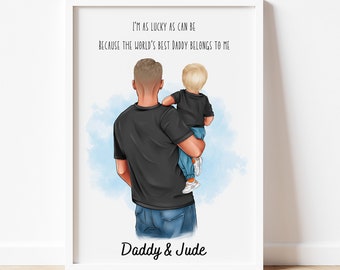Fathers Day Gift gifts for him Daddy Gifts Personalised gift for DadFather birthday gift  Daddy Print,