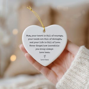 Boule de Noël personnalisée souvenir pour maman, n'oubliez jamais à quel point vous êtes vraiment incroyable, Saint-Valentin, fête des mères, cadeau d'anniversaire