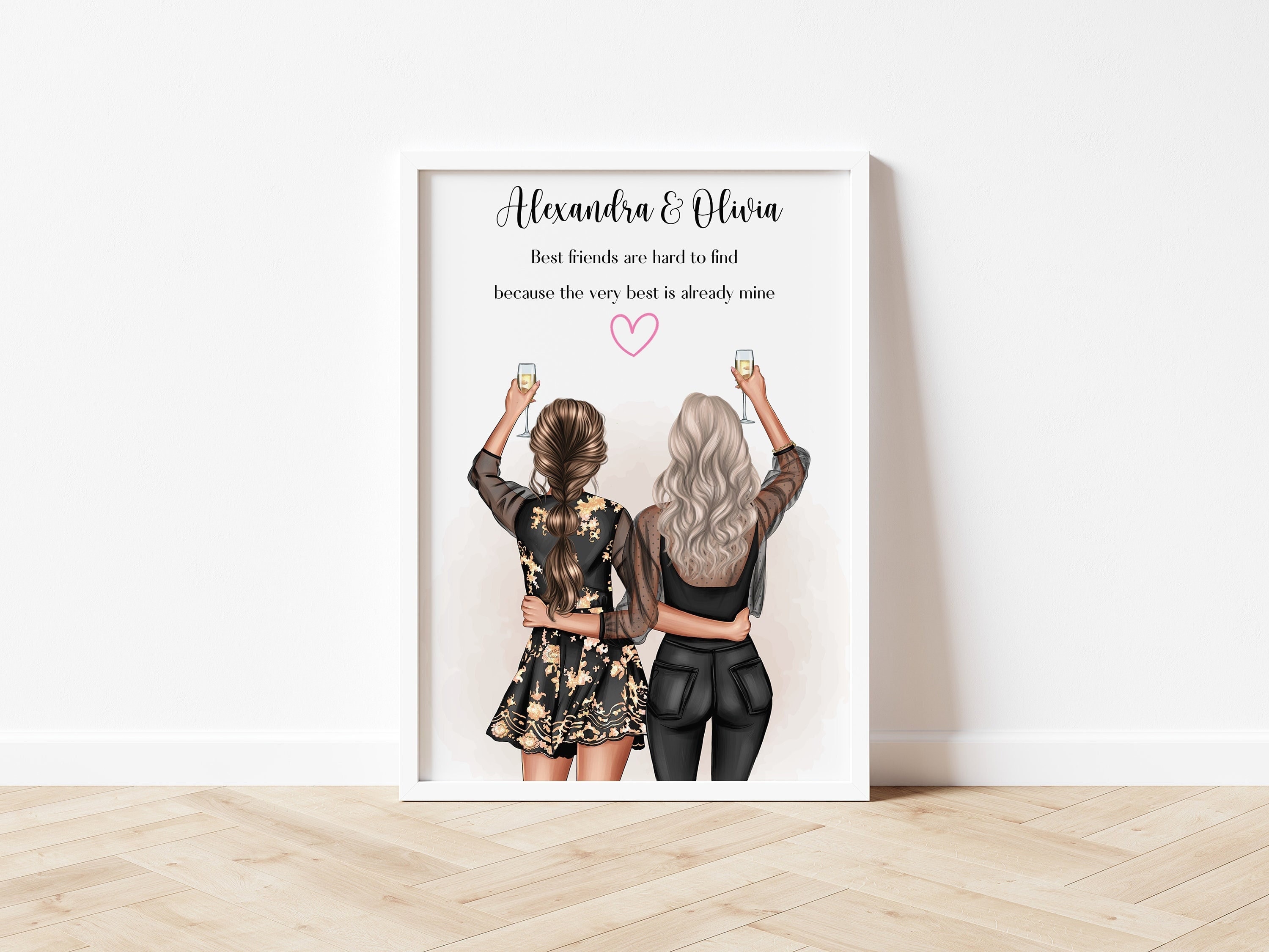 Best Friend Gift Gift for Her Personalised Print for Best | Etsy UK