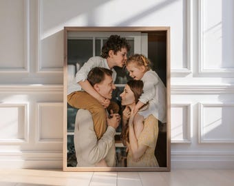 Custom Framed Photo Print, Personalized Picture Frame Gift, Print Your Own Photo, Family Wedding Baby Anniversary Keepsake Wall Art