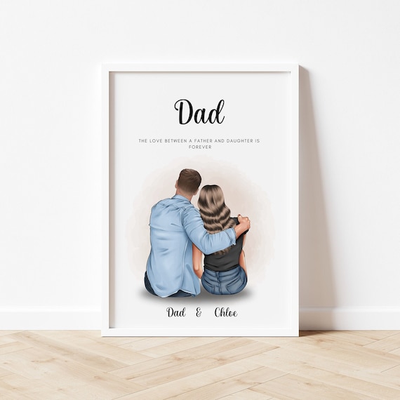 Personalised Father's Day Gift Custom Dad Print Birthday gift for Dad from Daughter Fathers Day Gifts for Dad Grandad
