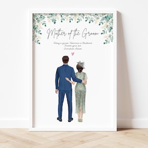 Personalised gift for Mother of the Groom Gift, Mother of the Groom Custom, Wedding, Son, Mum, Mother, Gift, Wedding Gift, Bride Gift