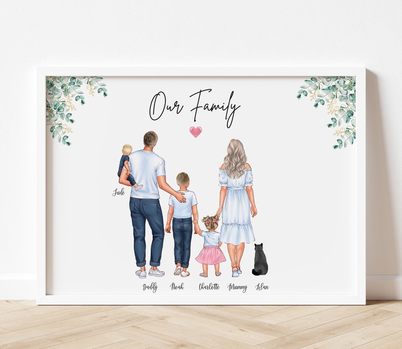 Personalised Father's Day Gift, Custom Dad Print, Birthday gift for Dad from Daughter, Fathers Day Gifts for Dad Grandad image 1