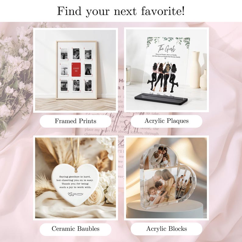 Personalised Best Friends Ceramic Ornament, Custom Friendship Keepsake Bauble, Friend Group Gift For Her, Birthday Decoration