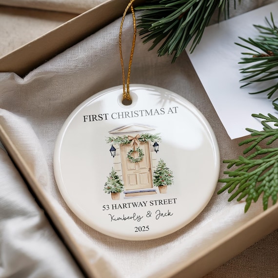 First Christmas Together in New Home | Personalised Bauble for Couple | New House Gift Ornament 2025