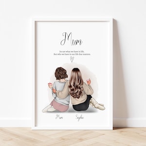 Gift for Mum, gifts for her, Mother daughter gift, Personalised gift for Mum birthday gift,Gift for Mum, Mum Print, Mother gift