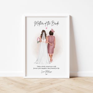Personalised gift for Mother of the Bride Gift, Mother of the Bride Custom, Wedding, Daughter, Mum, Mother, Gift, Wedding Gift, Bride Gift