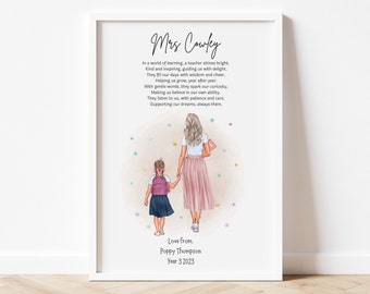 teacher gifts teacher appreciation gifts Personalised Teacher end of year Gift Teacher leaving gift  thank you teacher gift