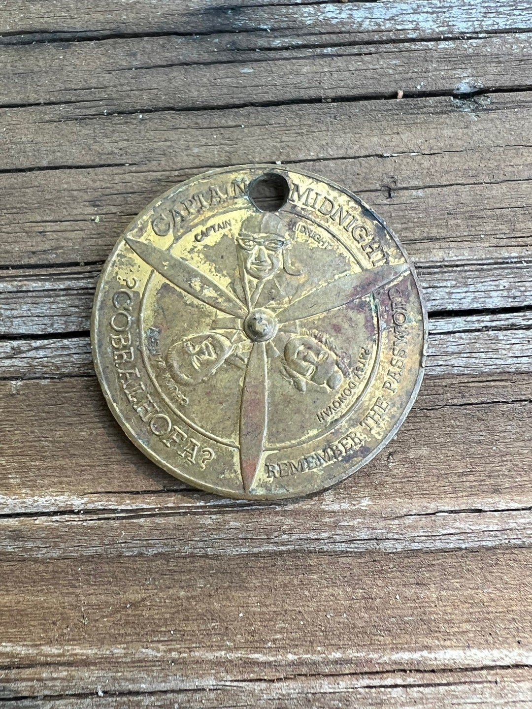 1940 Captain Midnight Decoder. Radio Show Premium Skelly Oil Token ...