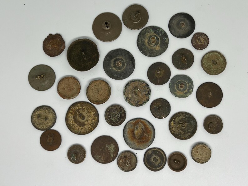 Large, Mixed Lot of 1700s - 1800s Decorative Buttons, Dug in New ...