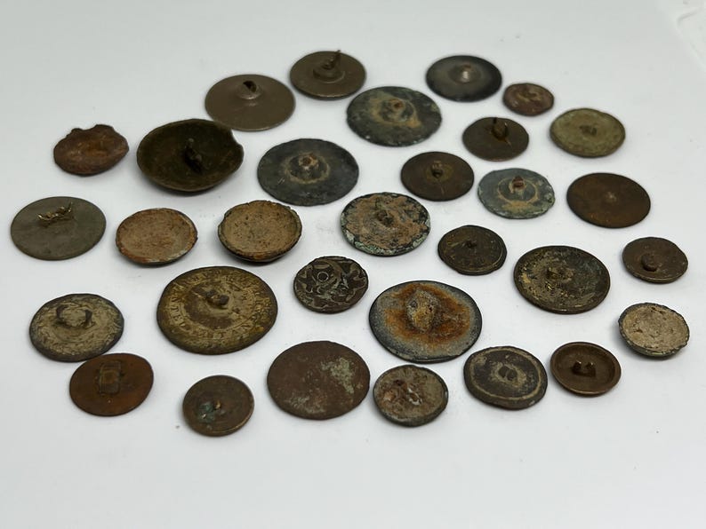 Large, Mixed Lot of 1700s - 1800s Decorative Buttons, Dug in New ...
