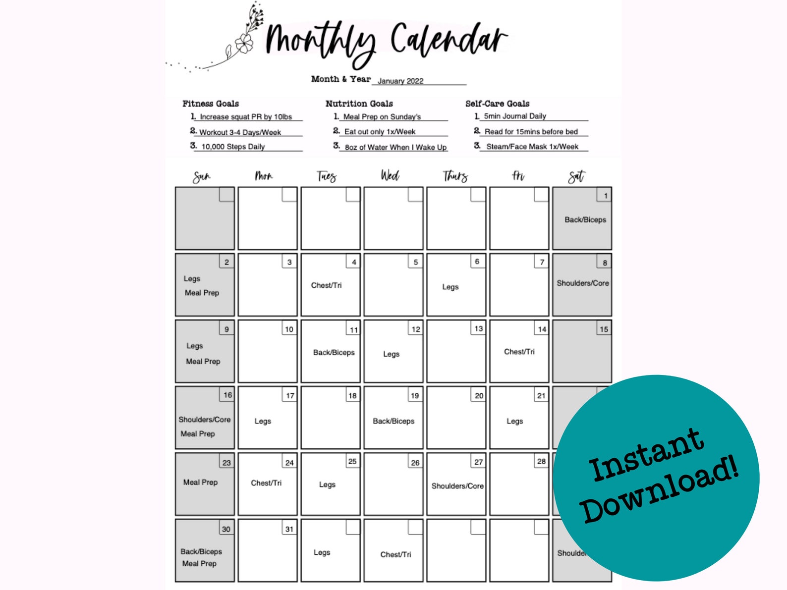 Add Events And Reminders To My 2025 Monthly Calendar Pdf Kerstin R. Berg