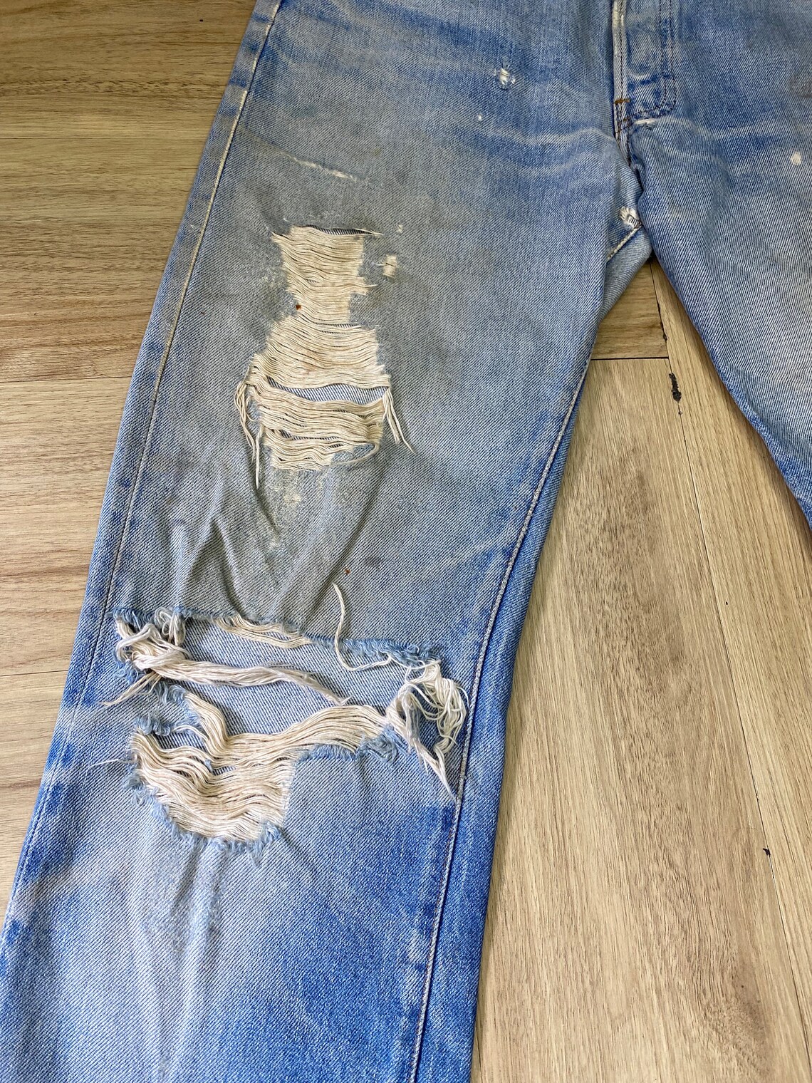 Size 30 Vintage Levi's 501 Ripped Distressed Grunge USA - Etsy