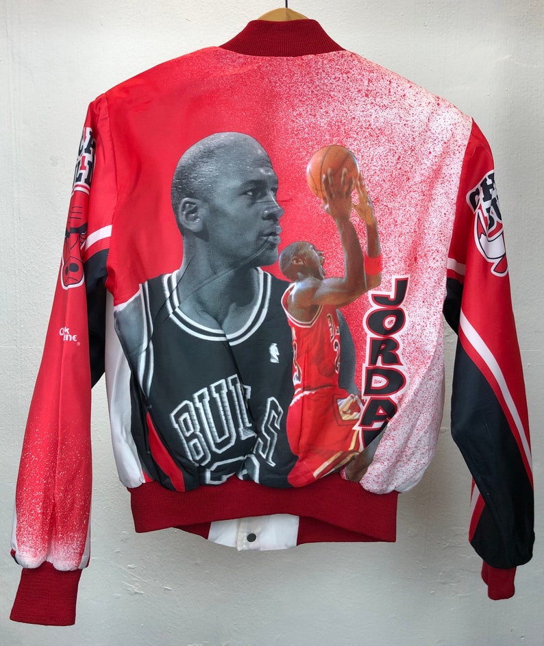 Vintage 90s Michael jordan chaqueta rara sobreimpresión | Etsy México