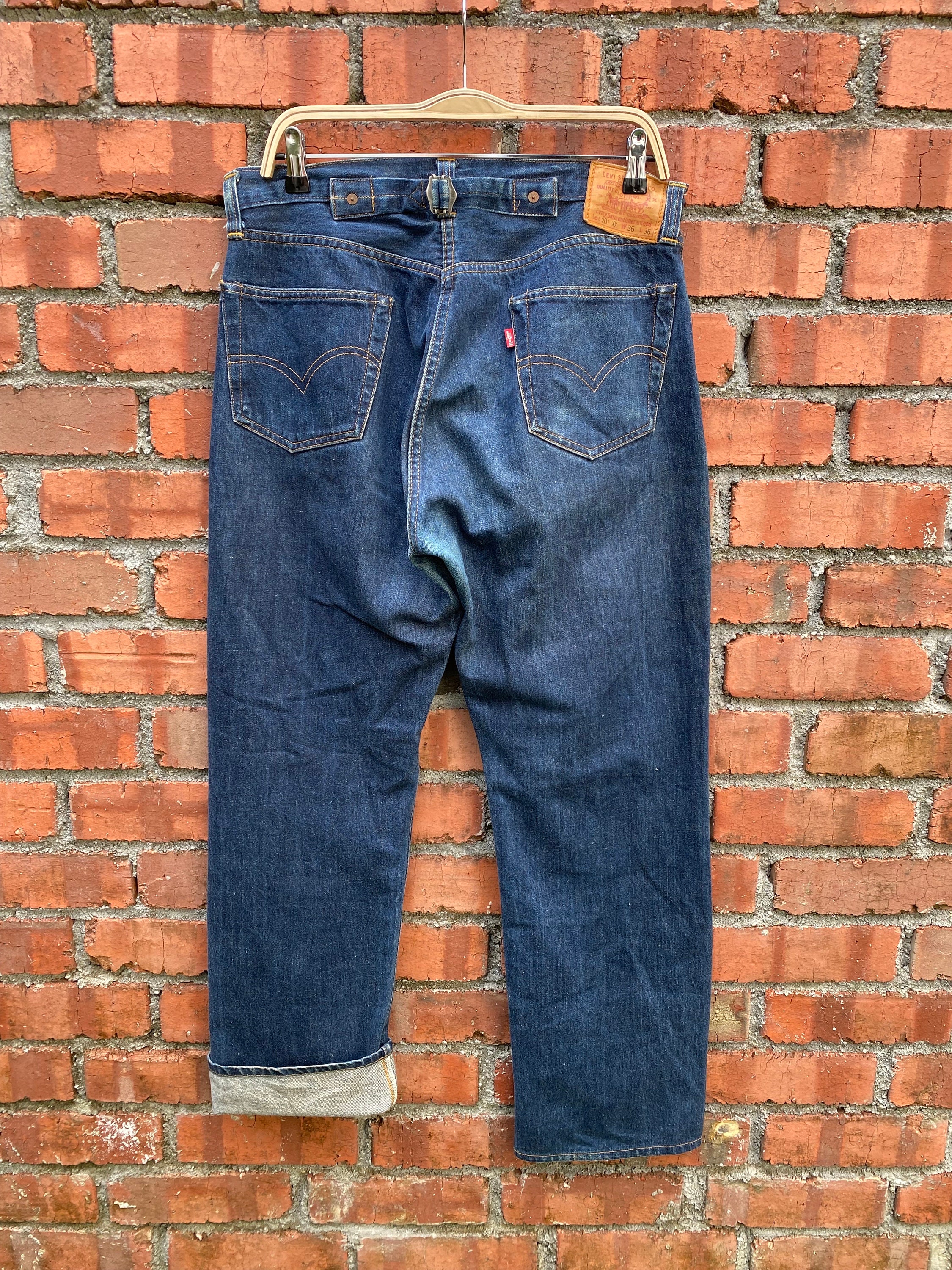 Size 34x30 Vintage Levi's 201xx Redline Big E USA - Etsy