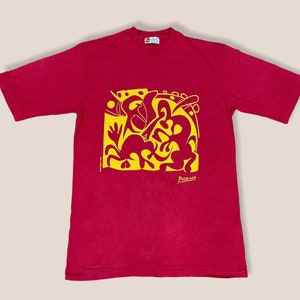 rare picasso art shirt 90s
