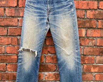 W30 Vintage 90s Levi's 702xx Selvedge Buckle Back Denim Jeans