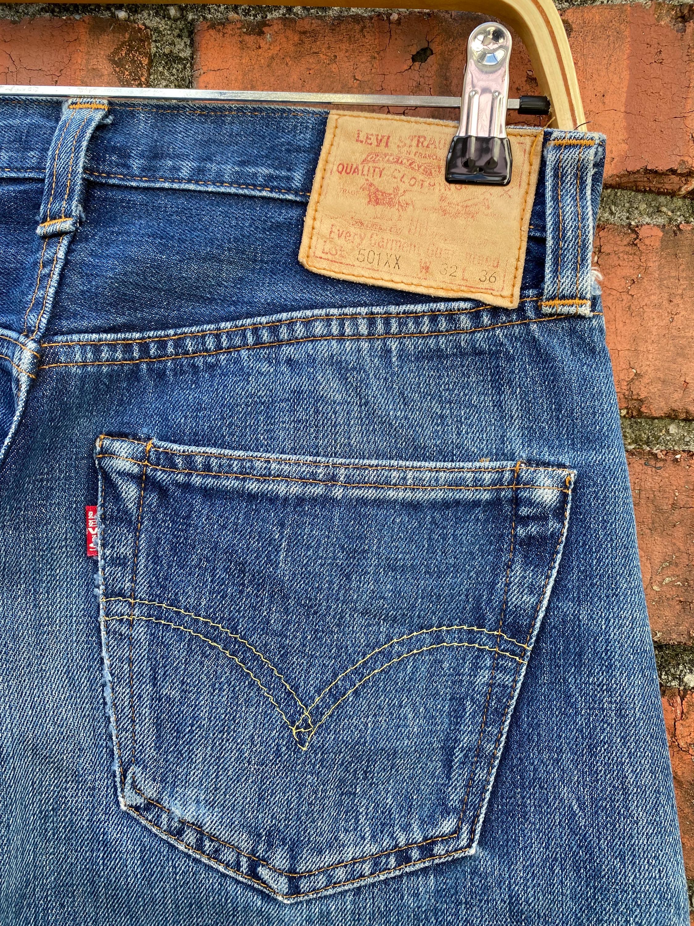 W30x29.5 Vintage Levi's 501xx Redline Made in USA - Etsy