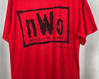 rare new world order wrestling 90s shirt