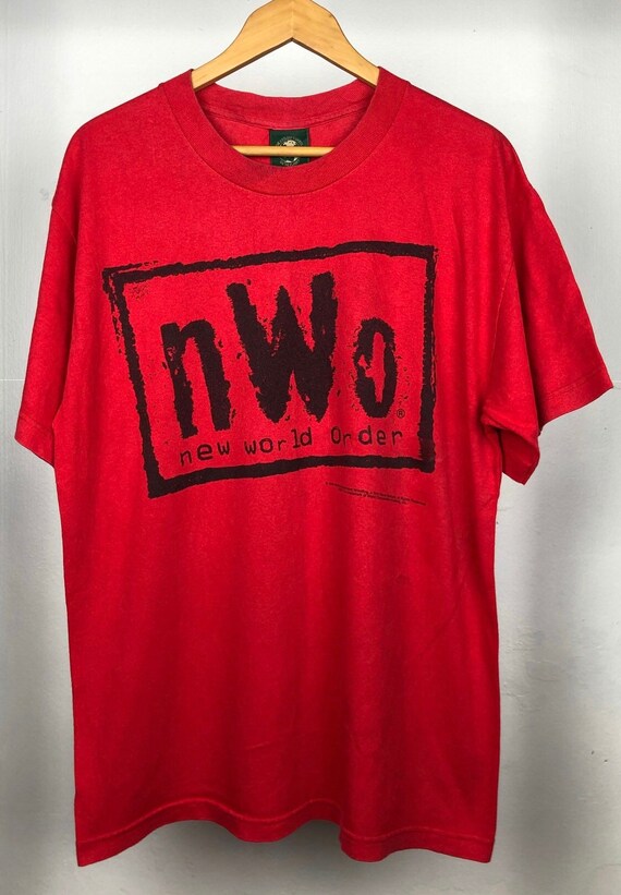 rare new world order wrestling 90s shirt