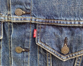 Size 38 Vintage Levi's 557 Big E Trucker Jacket Denime - Etsy