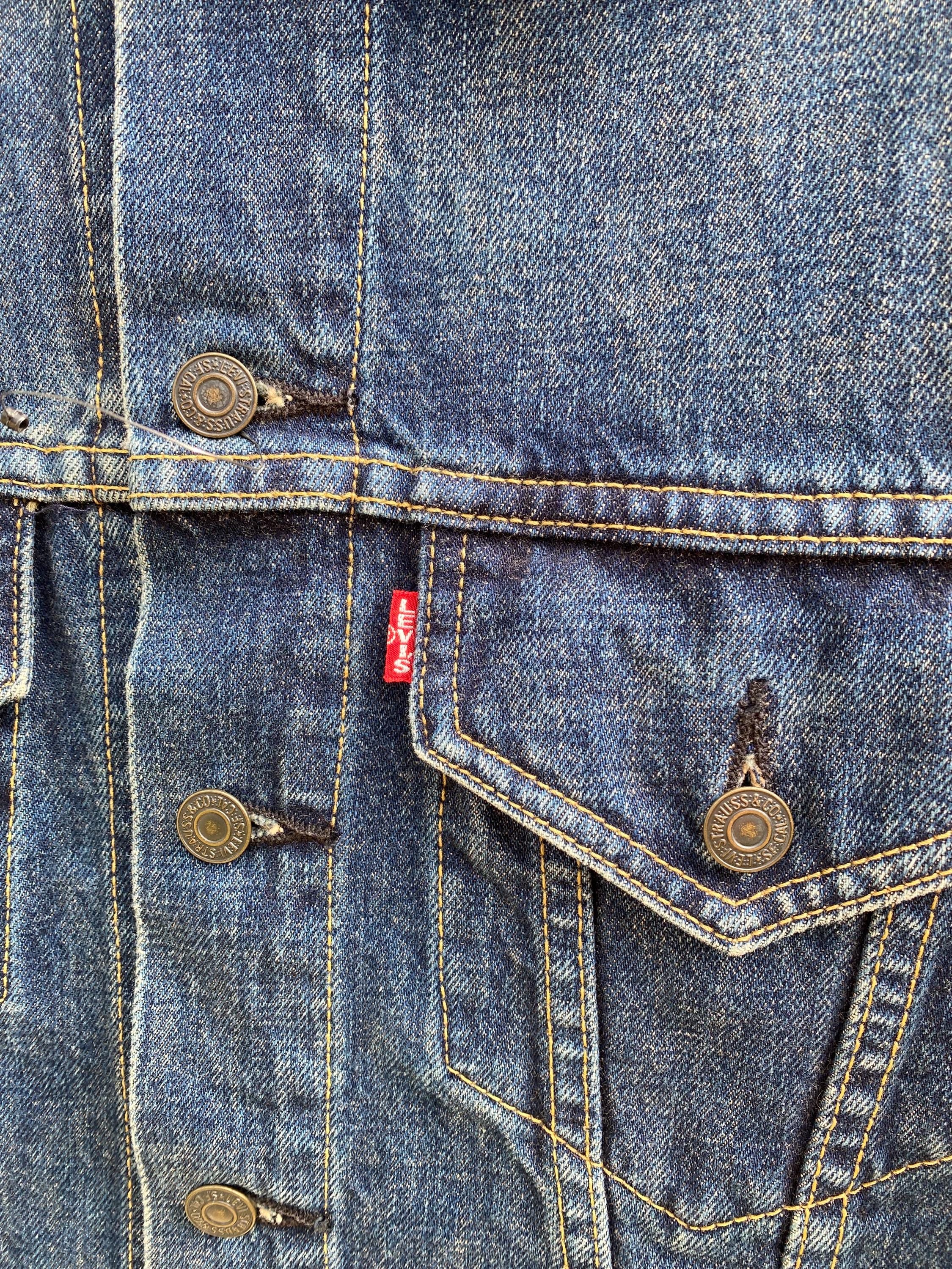 Size 38 Vintage Levi's 557 Big E Trucker Jacket Denime - Etsy