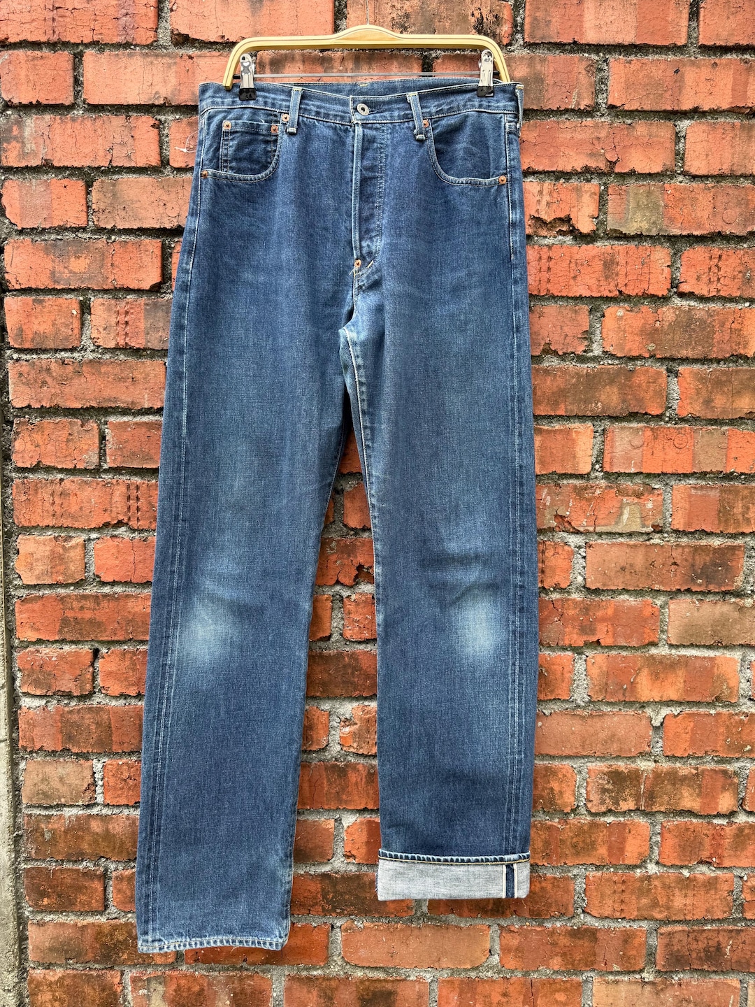 W33x34 Vintage Levi's 702 Redline Buckle Back Denime - Etsy