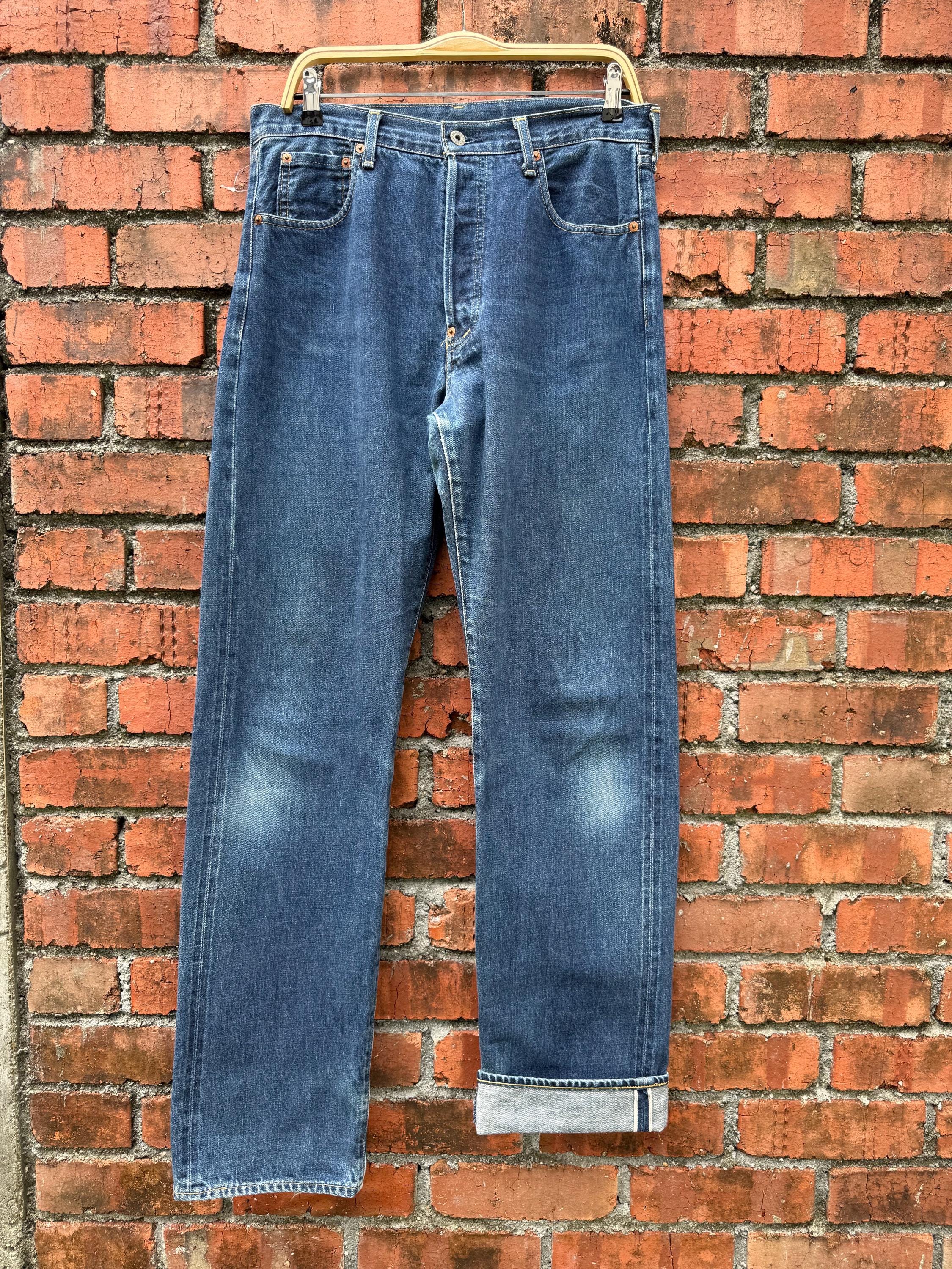 W33x34 Vintage Levi's 702 Redline Buckle Back Denime - Etsy
