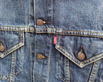 Size 38 Vintage Levi's 71557 Big E Trucker Denime Jacket - Etsy
