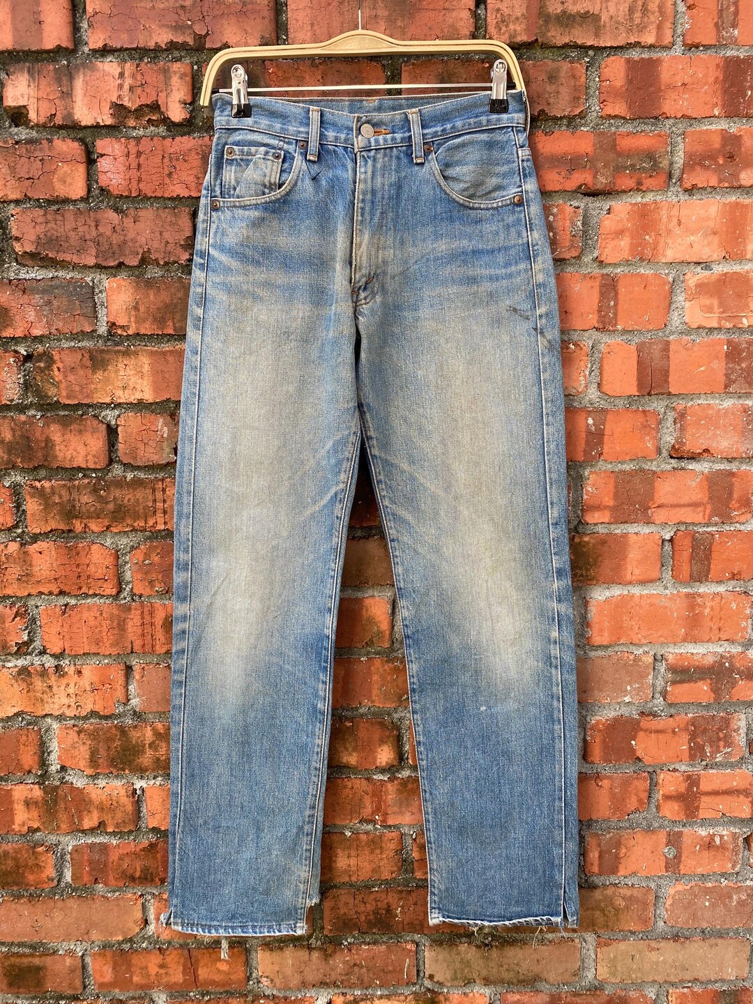 W28x31 Vintage Levi's 502xx Redline Big E Distressed Japan - Etsy