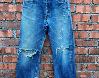 Vintage Levi's Lot S702 Buckle Back Selvedge Made in Usa Straight