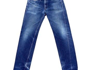 DENIME ダークブルー ストレートデニム W32 L36 DENIME ダークブルー