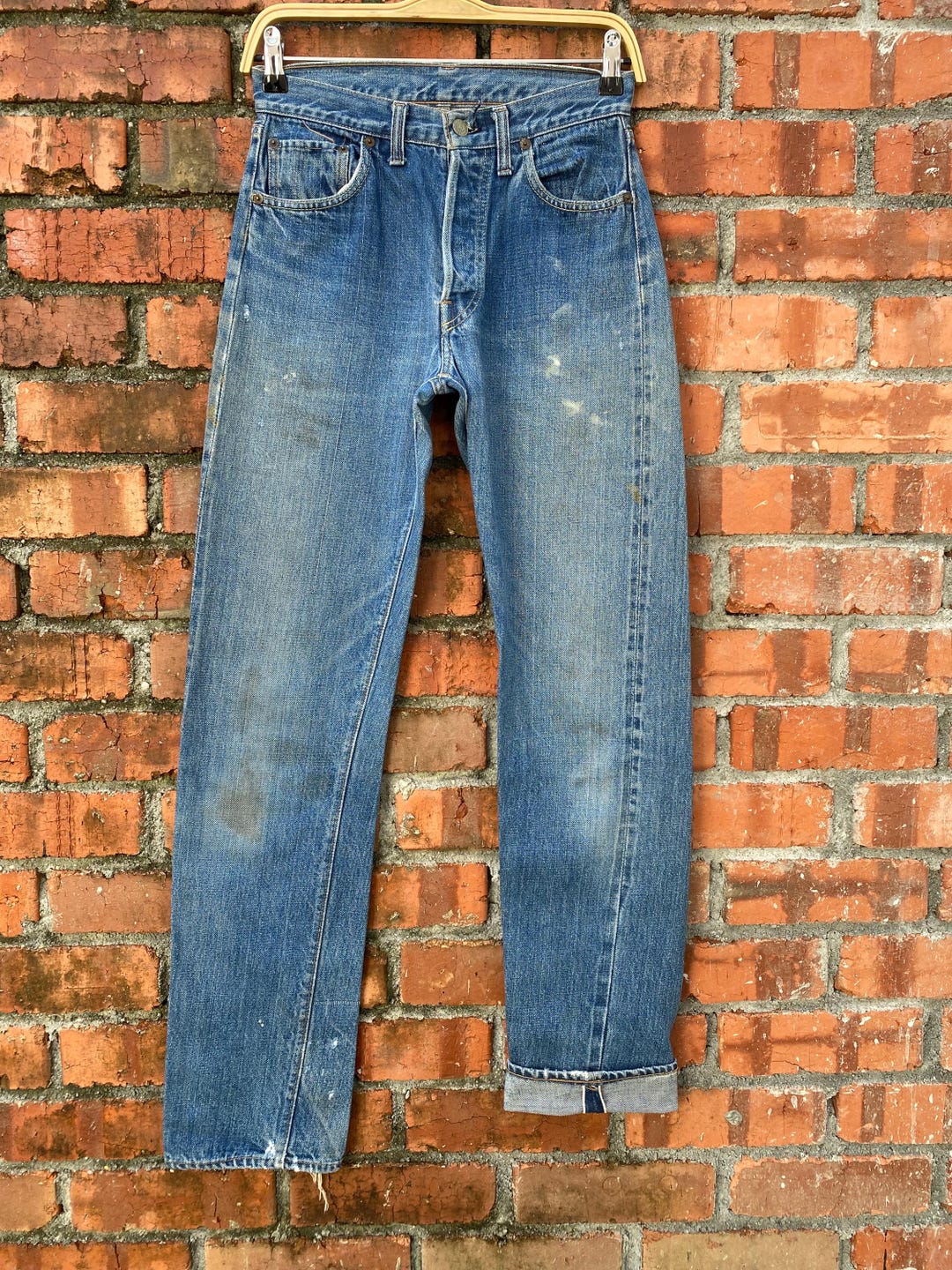 W28x33 Vintage Levi's 501 Redline 60s Big E Distressed - Etsy