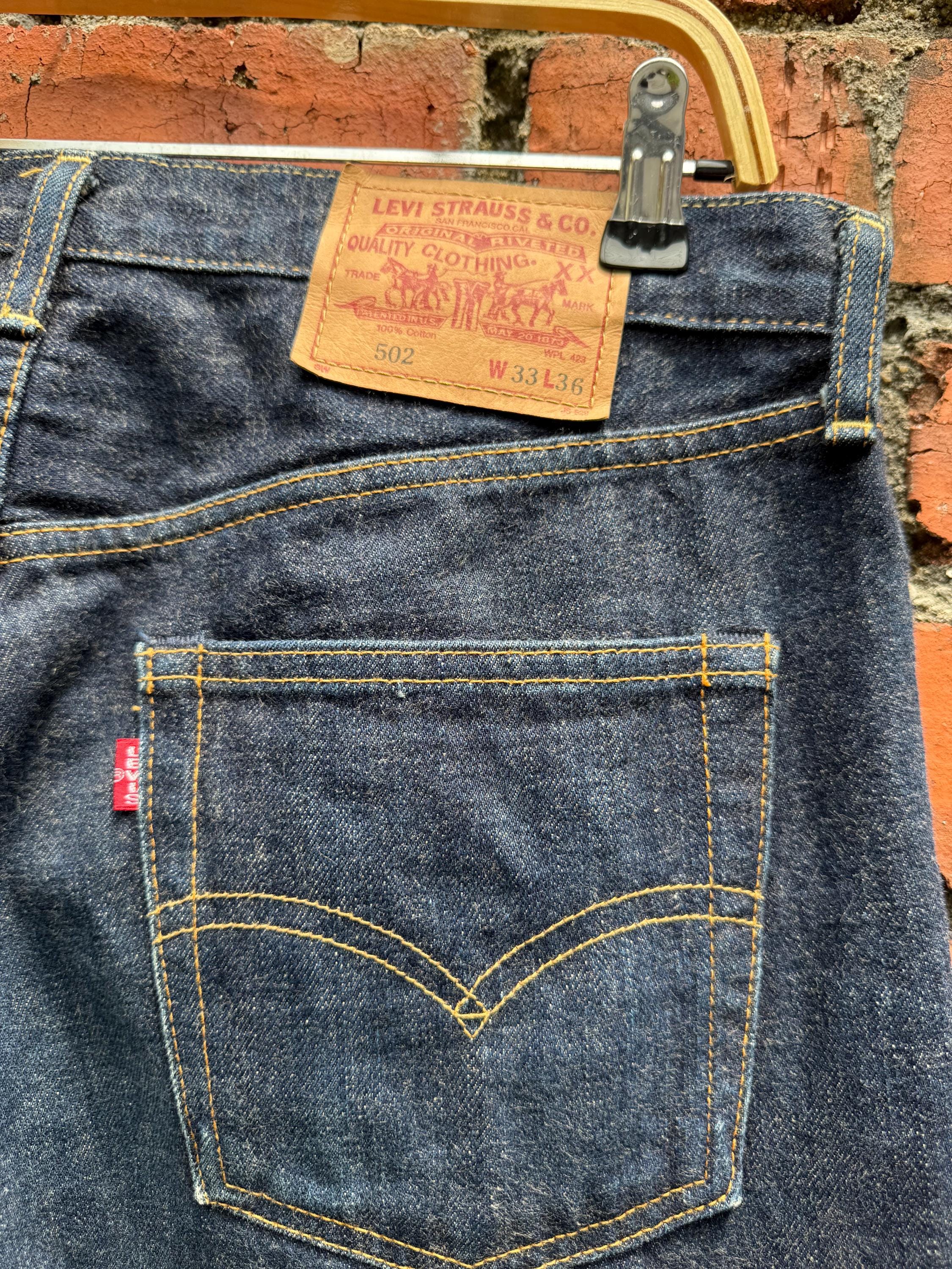 W33x47 Vintage Levi's 502 Big E Redline Made in JAPAN - Etsy