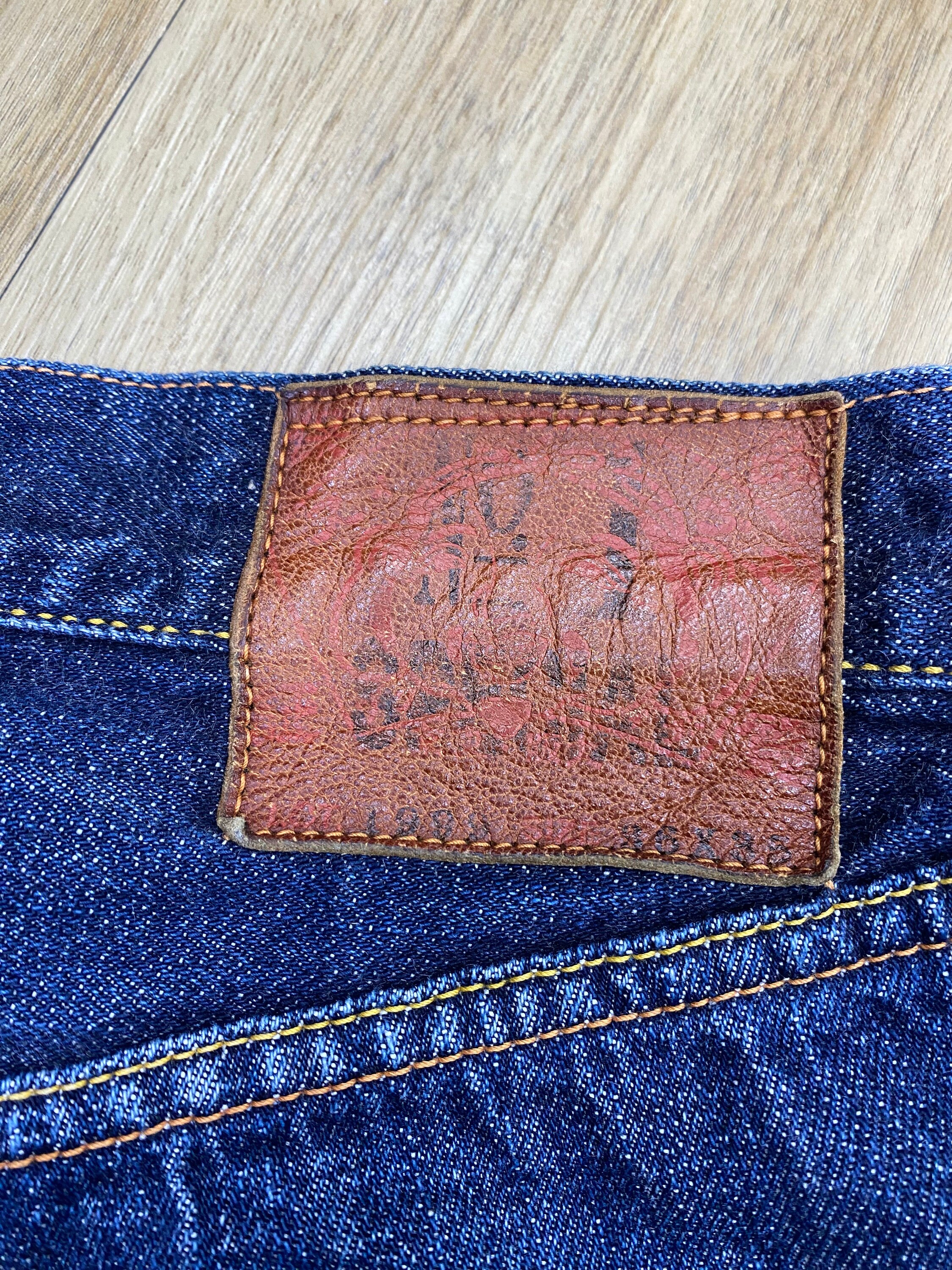 Size 34 Evisu No1 Special Redline Denime Made in JAPAN - Etsy