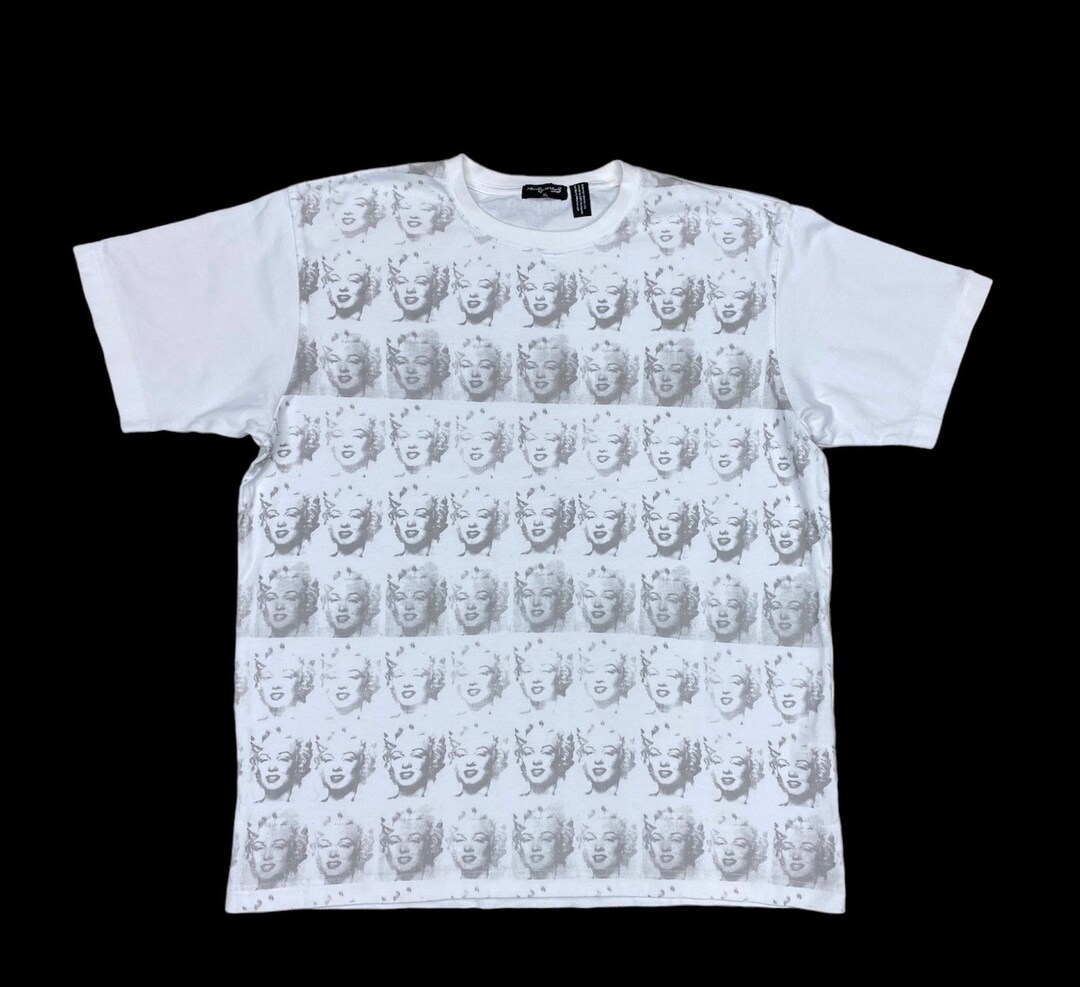 T-Shirt Donna In Cotone Biologico - Girocollo Con Ritratto Di Marilyn Monroe Stile Pop Art Rosa, Stampata In Francia, Vestibilità Aderente, Colori Vivaci, Traspirante - 2