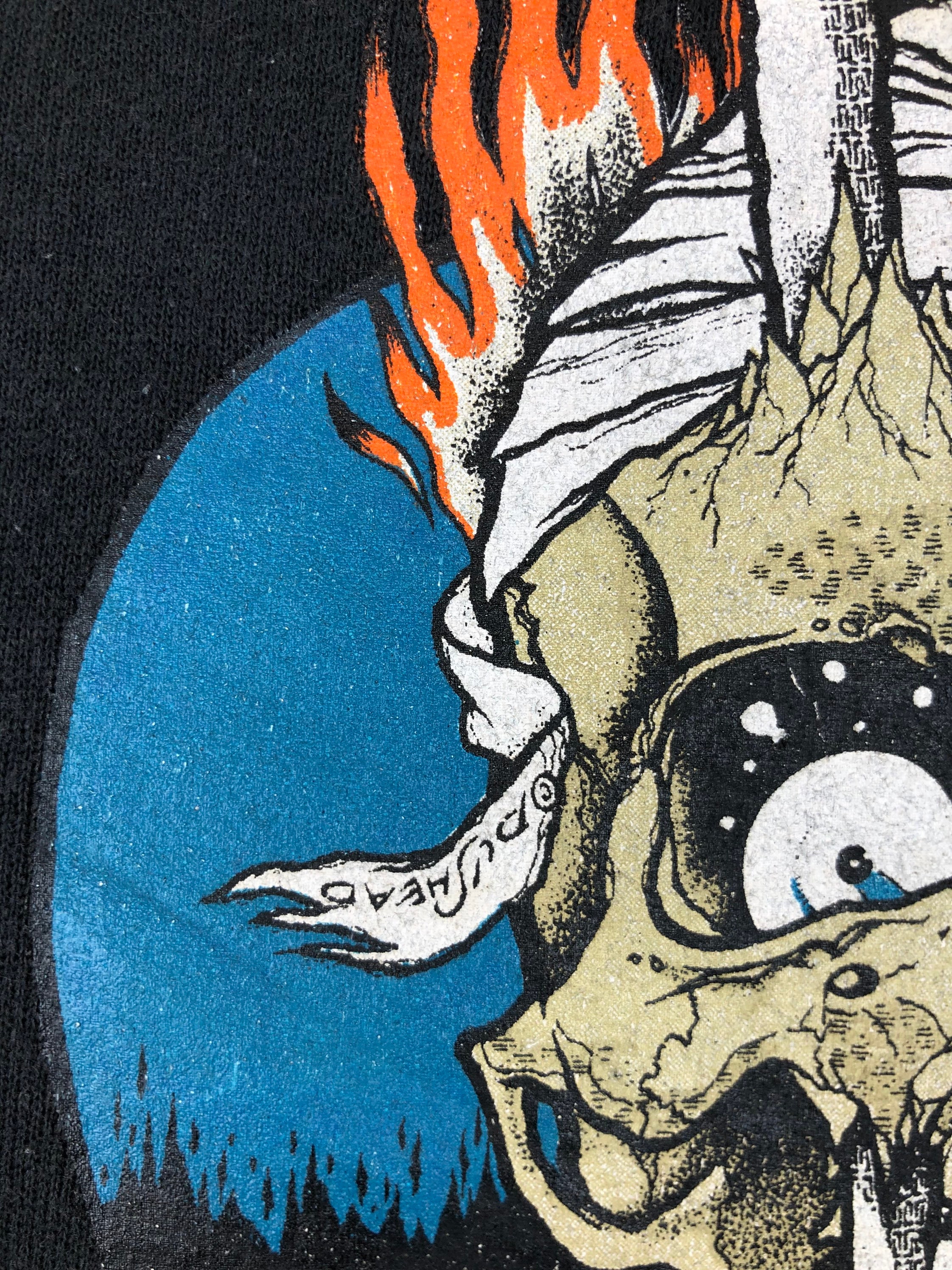 Vintage 90s Zorlac Pushead Metallica Sweatshirt Powell Peraltha