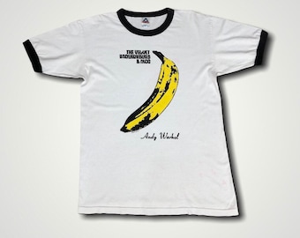 rare the velvet underground x andy warhol band tee 90s band