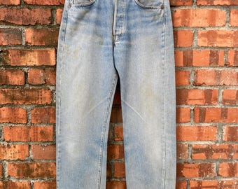 Vtg 70s 80s Levi's 501 Blue Selvedge Denim Redline Jeans Double