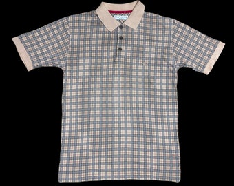 トップス Burberry 90s Check L/S Polo Shirt Burberry Vintage Check-detail Cotton Polo Shirt | Neutrals