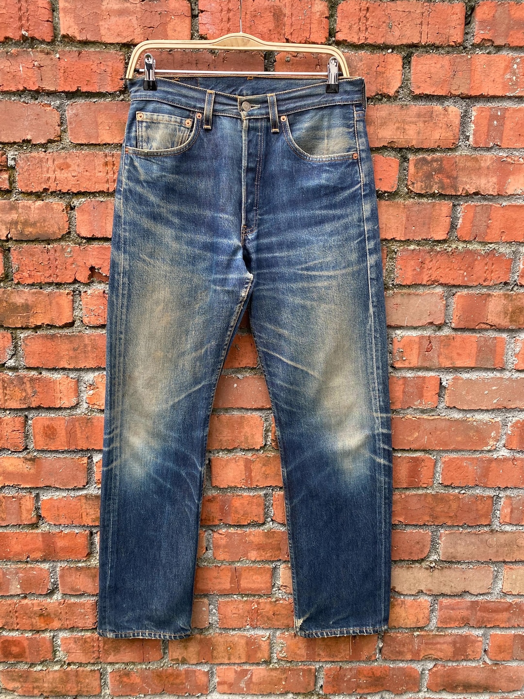W31x32 Vintage Levi's 501 90s Made in USA Faded - Etsy