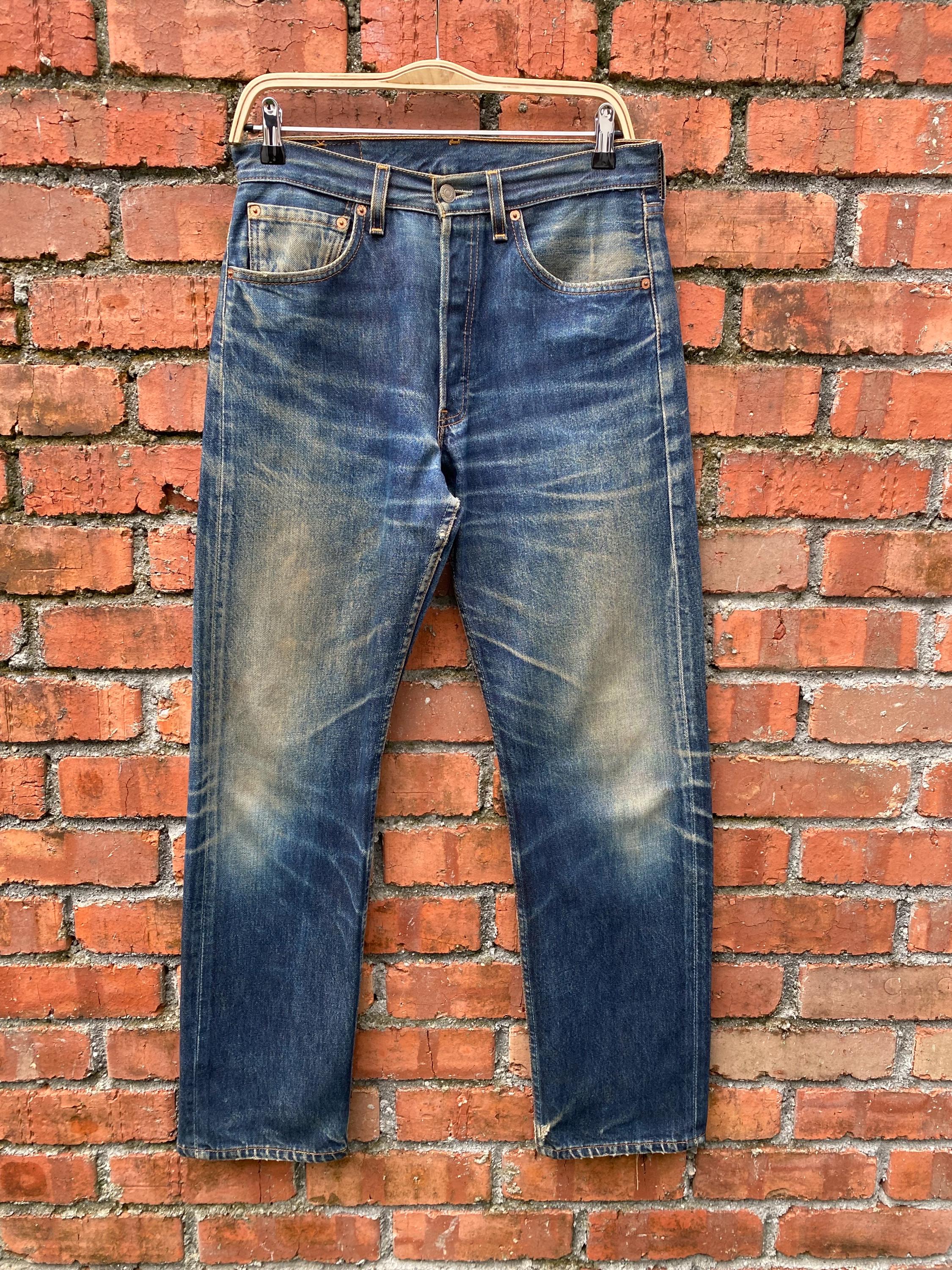 W31x32 Vintage Levi's 501 90s Made in USA Faded - Etsy