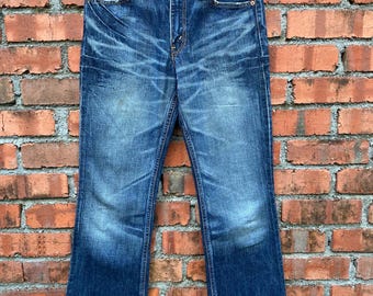 90s Vintage Levis 517 Boot Cut Jeans Flare Denim Pants Made in Usa