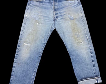 Vintage 1960s Levi's 501 Big E Redline Selvedge Jeans - 60s Vintage 1960s Levi's 501 Big E Redline Selvedge Jeans - 60s