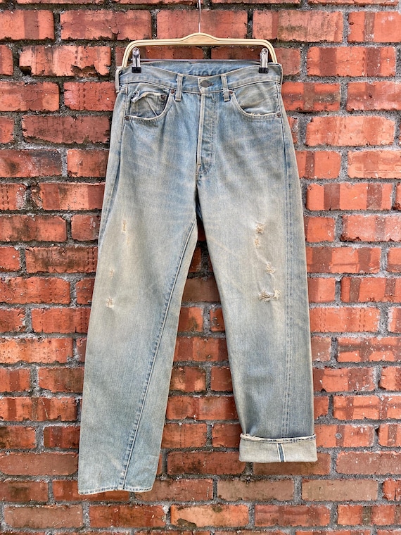 Levi’s 501 Big E 足長R W31 L32.5 W31x32.5 Levi's 501 Redline Big E Denime Distressed LVC - Etsy